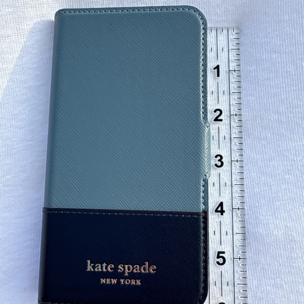 Kate Spade Teal and Navy Phone Wallet